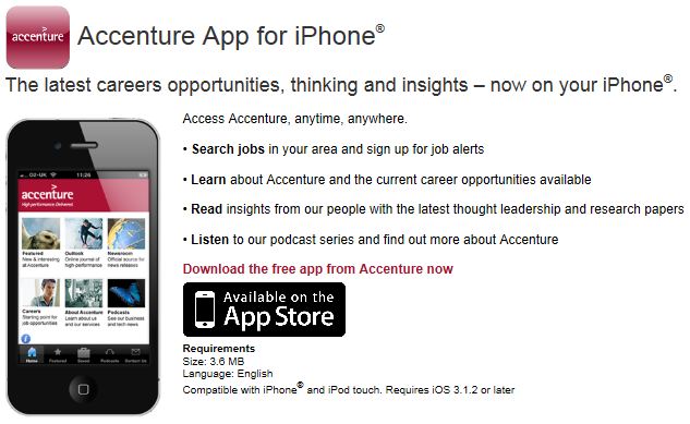 Accenture iPhone App